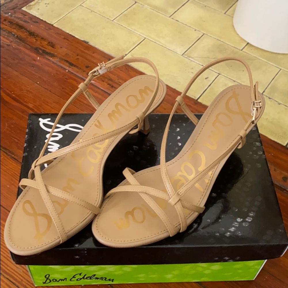 Sam Edelman nude “Judy” strappy heels